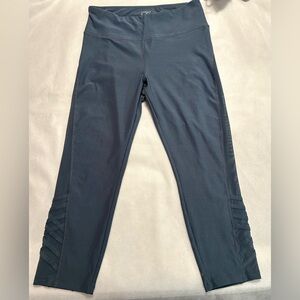 Vogo Athletica gray leggings. Shear material along side leg. Sz. M